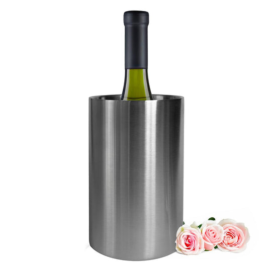 Weinkühler Doppelwandig Edelstahl Flaschenkühler Sektkühler Sektkühler Getränkekühler