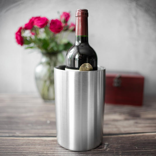 Weinkühler Doppelwandig Edelstahl Flaschenkühler Sektkühler Sektkühler Getränkekühler