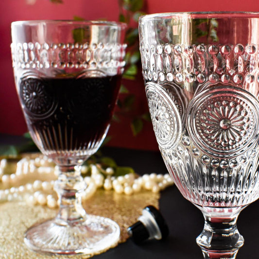 6 Weingläser 310ml auf Fuß Sonne Weißweingläser Rotweingläser Trinkgläser