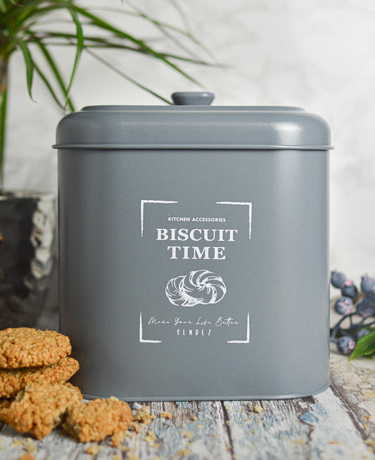 Größe Aufbewahrungsdose aus Metall mit Deckel Keksdose Vorratsdose Vorratsbehälter