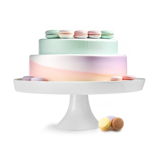 Tortenplatte ⌀27cm aus Porzellan Kuchenplatte Tortenständer Käseplatte Servierplatte