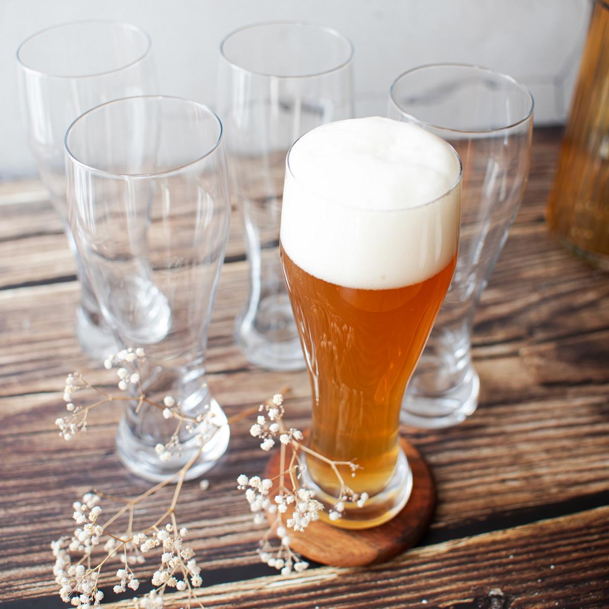 6 Weizengläser 0,5L (max. 580ml) Biergläser Bierglas Weissbiern Weissbierglas Weizenbierglas