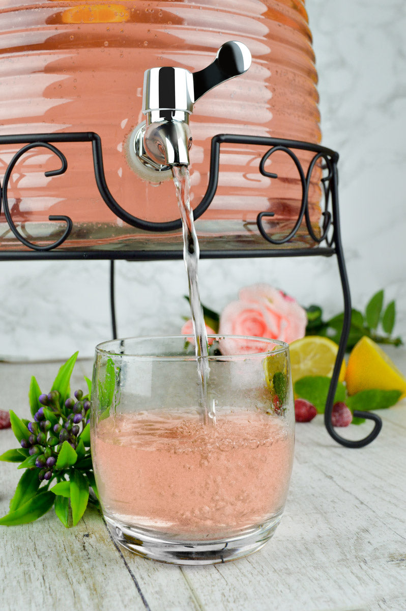 XXL Getränkespender 9 Liter Zapfhahn Ständer Wasserspender Saftspender Dispenser