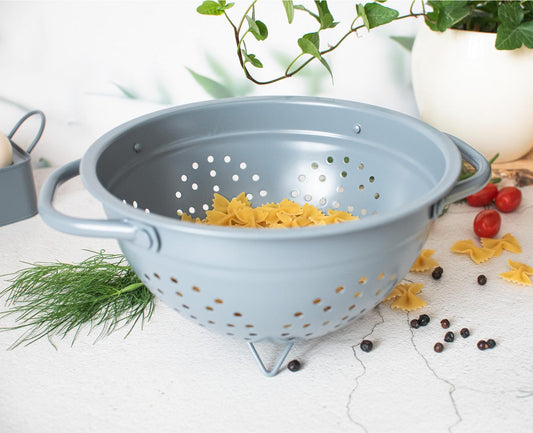 Abtropfsieb Emaille Sieb Nudelsieb Metallsieb Durchschlag Küchensieb Seiher