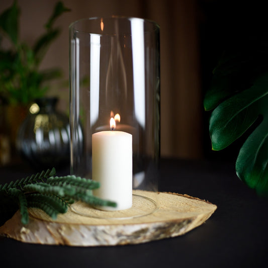 2 x Glaszylinder ohne Boden H:20cm Ø10cm Windlicht Kerzenhalter Tischdeko Kerzenständer Laterne