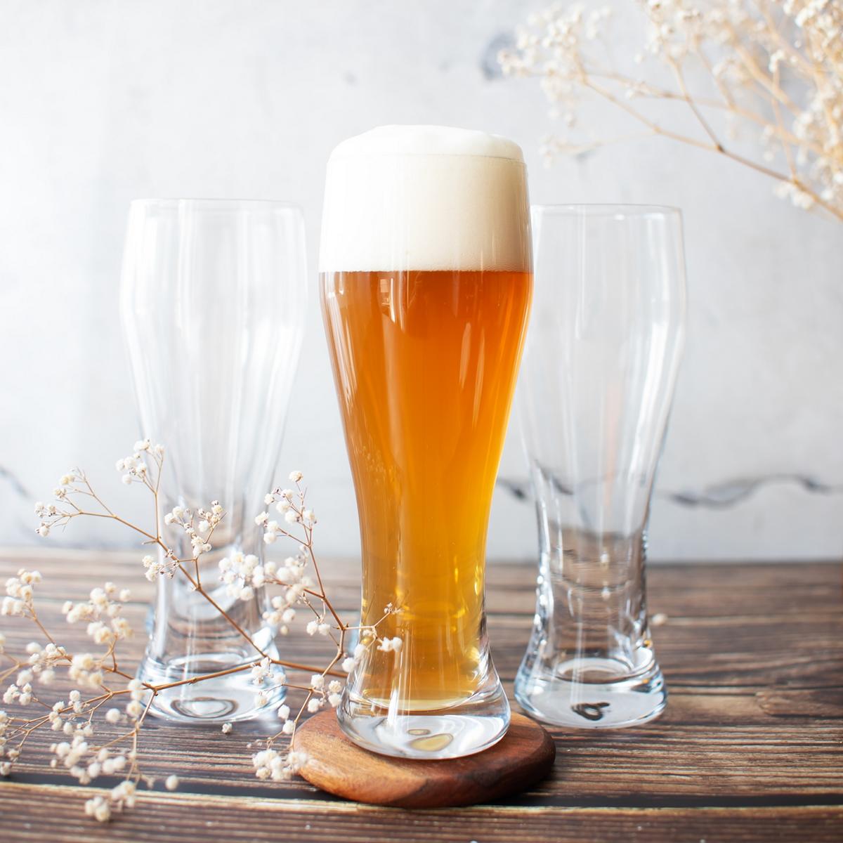 6 Weizengläser 0,5L (max. 580ml) Biergläser Bierglas Weissbiern Weissbierglas Weizenbierglas