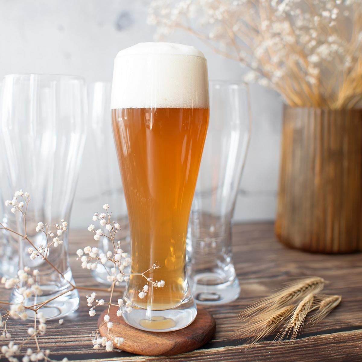 6 Weizengläser 0,5L (max. 580ml) Biergläser Bierglas Weissbiern Weissbierglas Weizenbierglas