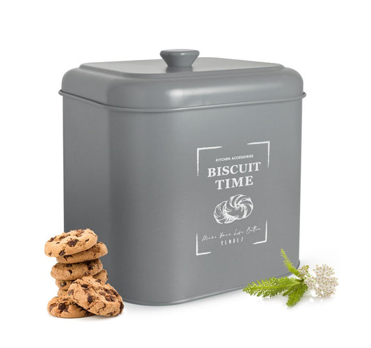Größe Aufbewahrungsdose aus Metall mit Deckel Keksdose Vorratsdose Vorratsbehälter