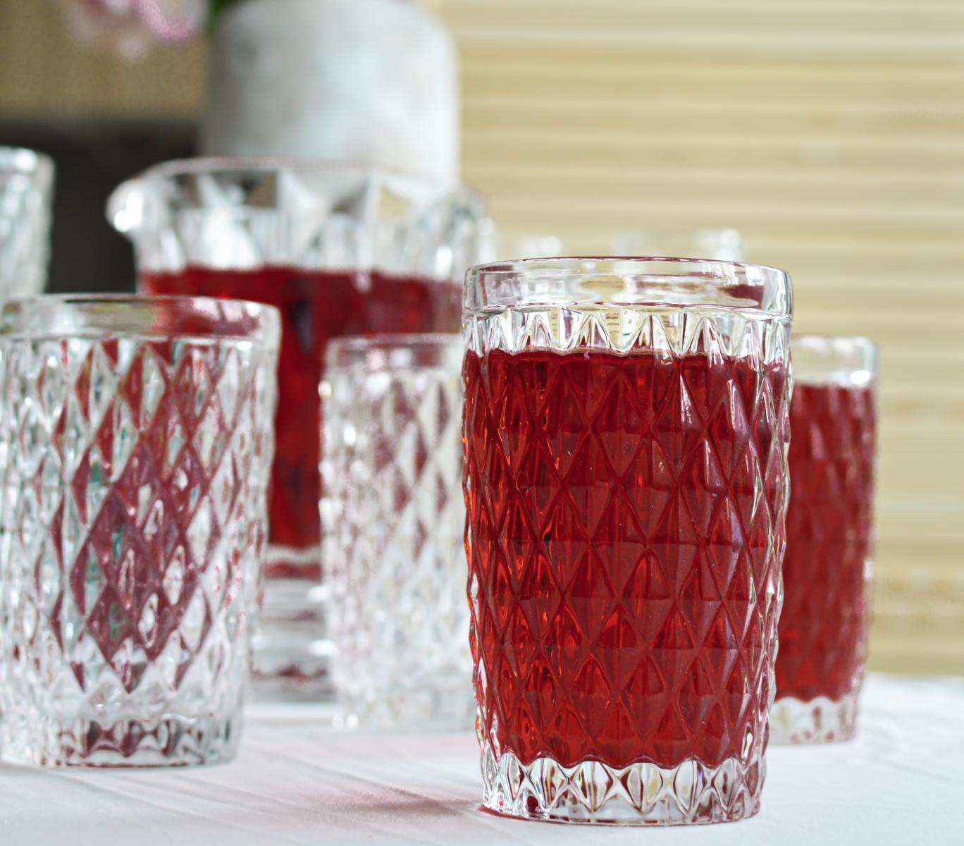 6 drinking glasses 300ml with relief water glasses juice glasses cocktail glasses long drink glasses Caroline