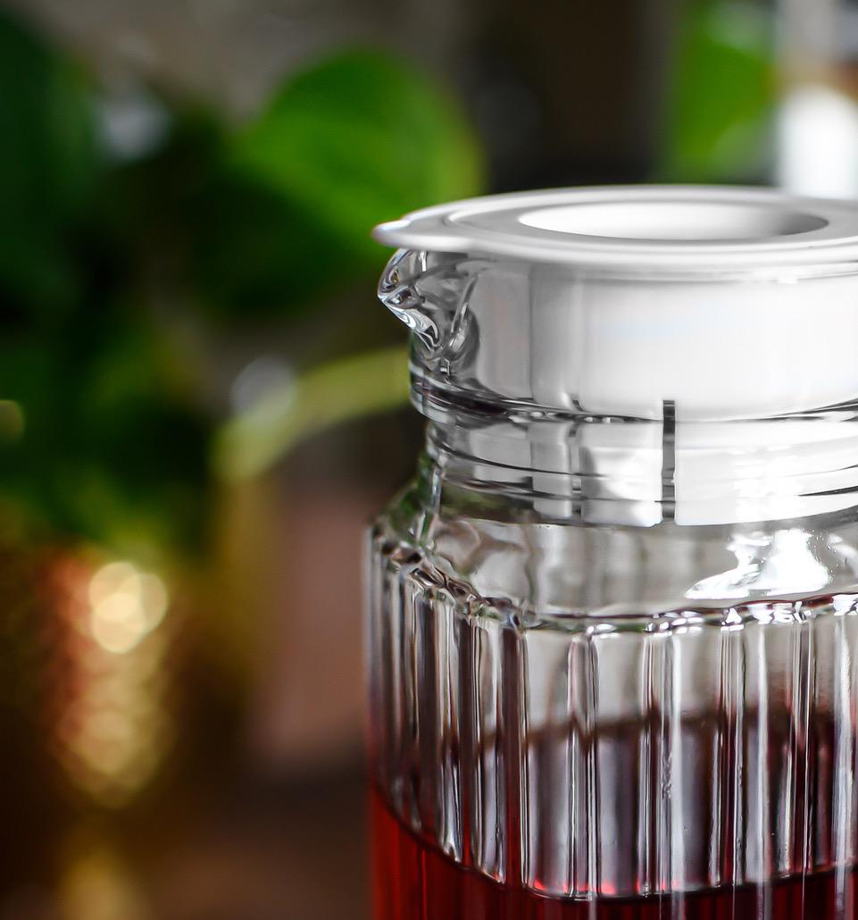 Pichet à jus 1,1 L carafe à eau carafe en verre pichet à eau pichet en verre pichet réfrigérateur