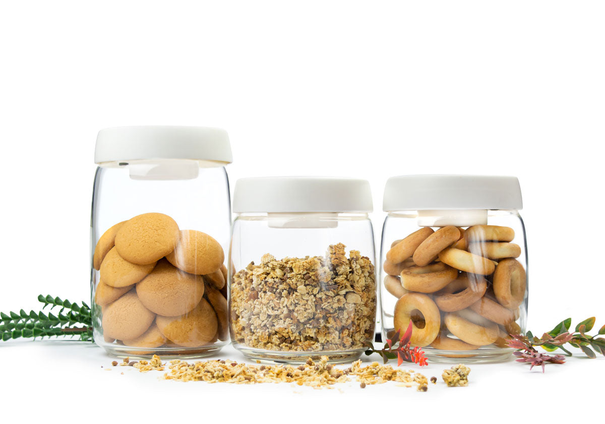 3 vacuum cans with pump glass storage containers storage container storage jar storage jars