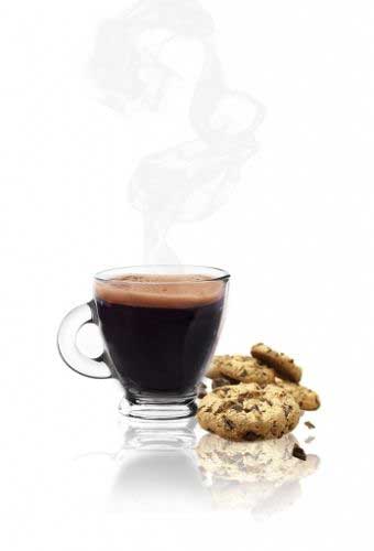 6 espresso cups 85ml with 6 saucers, 12-piece set, espresso glasses