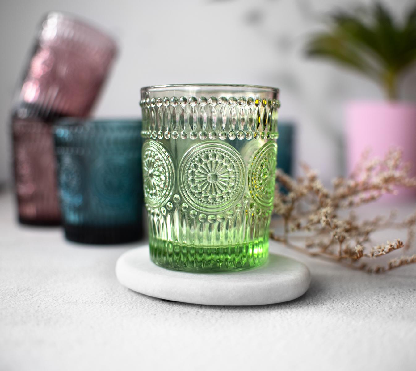 6 Bunte Trinkgläser 320ml Wassergläser Saftgläser Cocktailgläser Adele