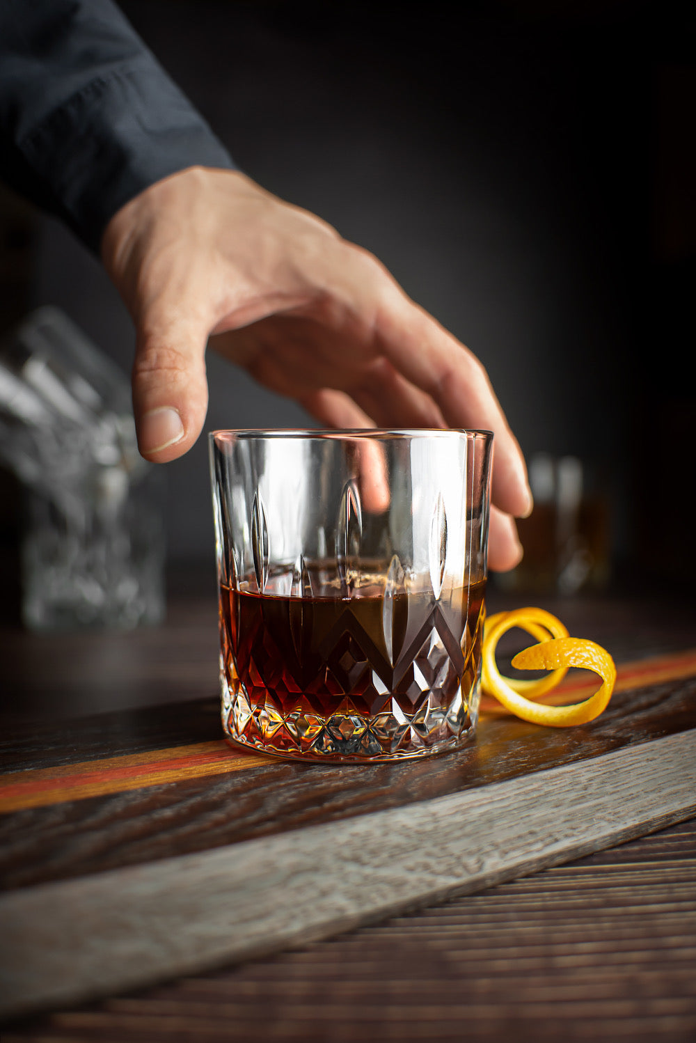 6 verres à whisky 280 ml avec relief, verres à eau, verres à jus, verres à long drink, verres à boire, verres à cocktail