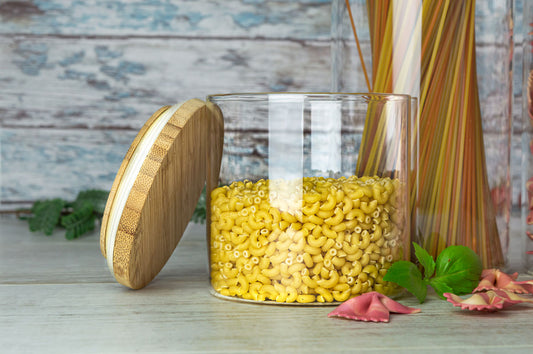 Set of 3 storage containers with lids, storage containers, storage jars, storage jars