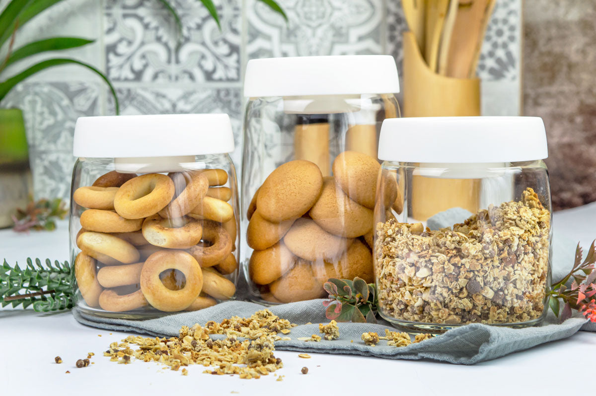 3 vacuum cans with pump glass storage containers storage container storage jar storage jars