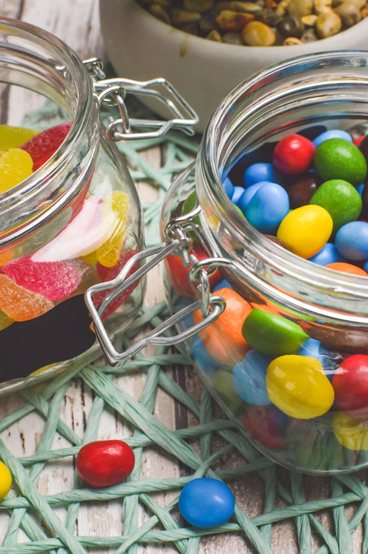 Preserving jars 500ml swing top 10 labels pen 6x seal storage jar