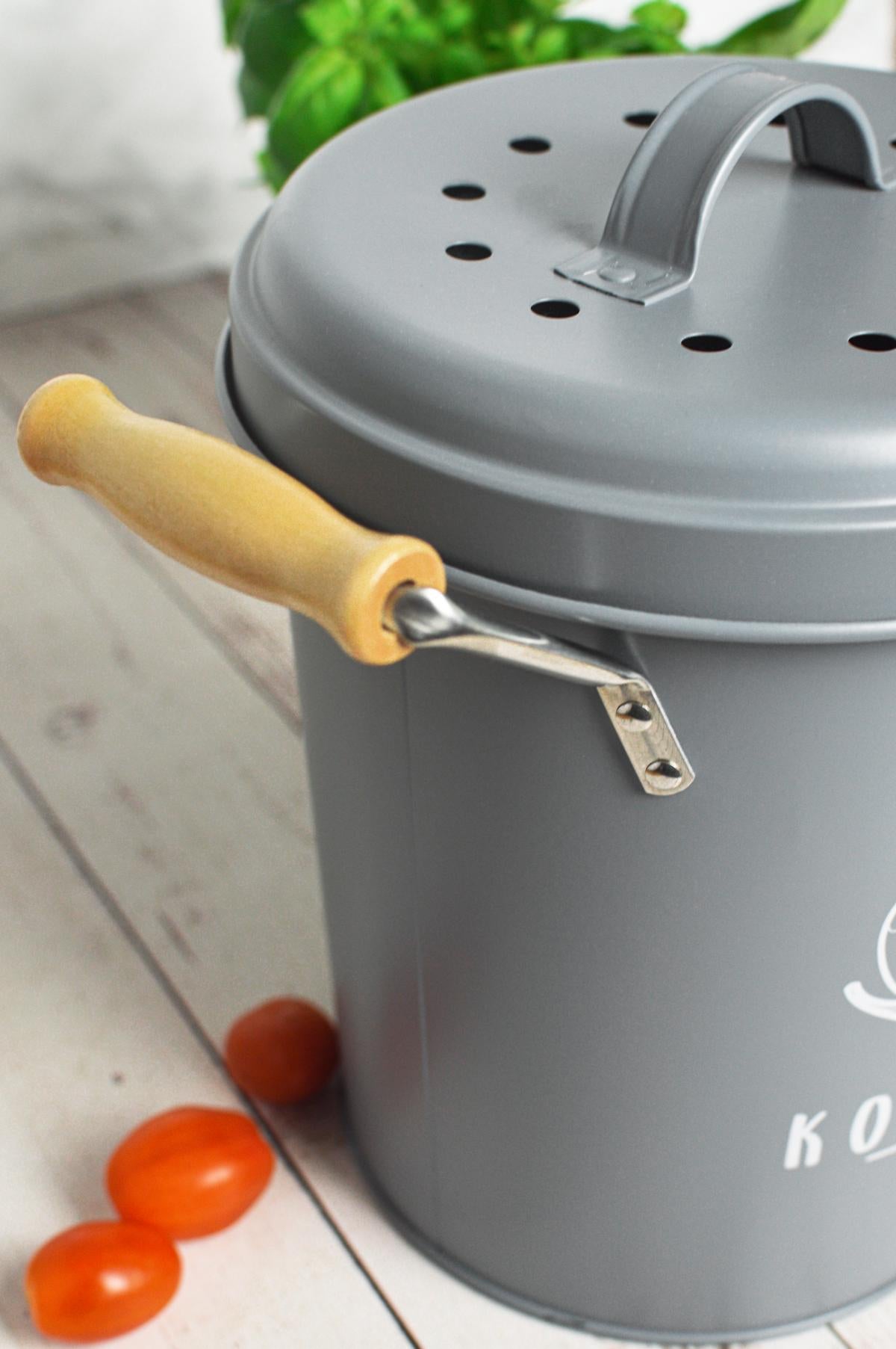 Bac à compost avec filtre à charbon actif, bac à compost, poubelle, poubelle