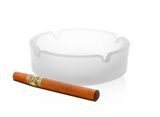 Ashtray Ø10cm milk glass glass ashtray glass ashtray ashtray glass