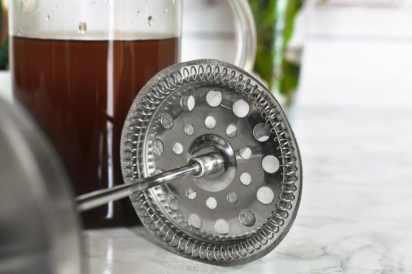 Tea coffee maker French press system made of stainless steel coffee press press pot