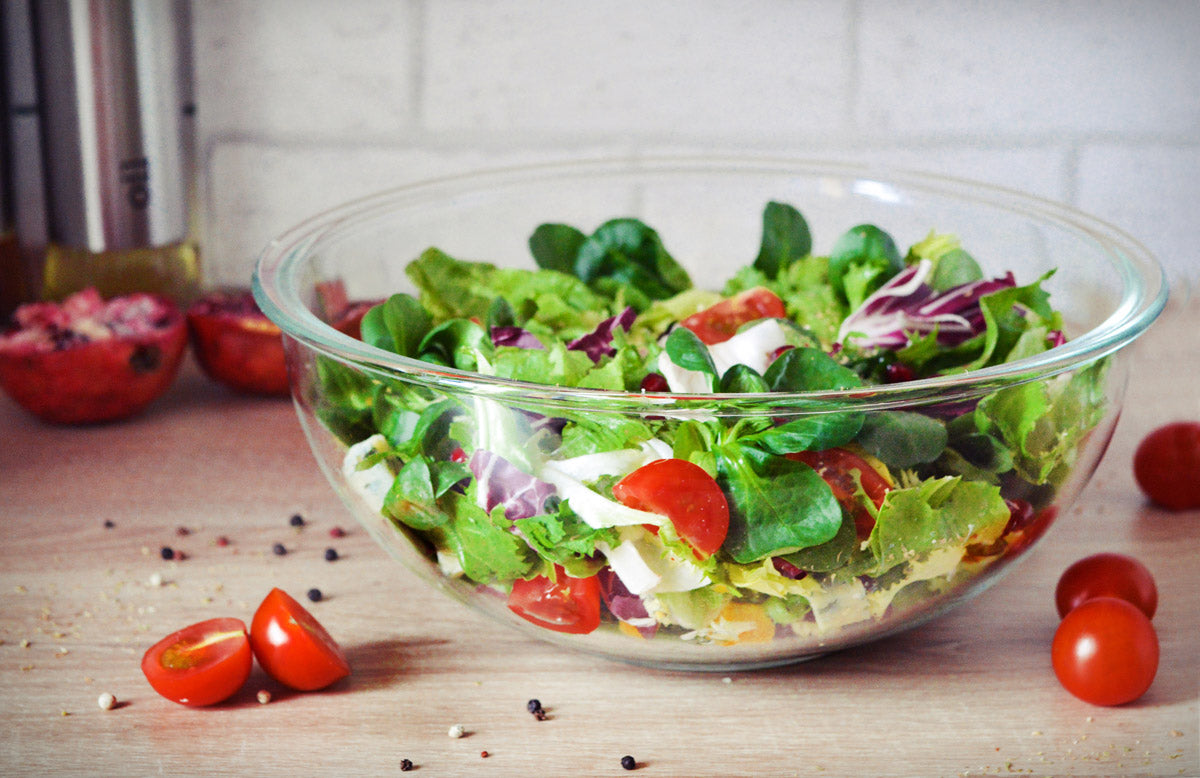 Große Salatschale 3L Salatschüssel Servierschale Schüssel Schale Hitzebeständig