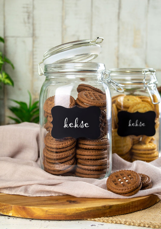 6 Einmachgläser 1500ml Bügelverschluss 10 Etiketten Stift 6x Dichtung Vorratsglas Vorratsdose