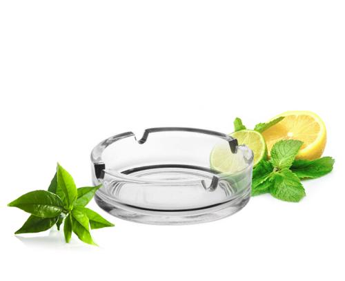 2 x ashtrays Ø10cm glass ashtray glass ashtray glass