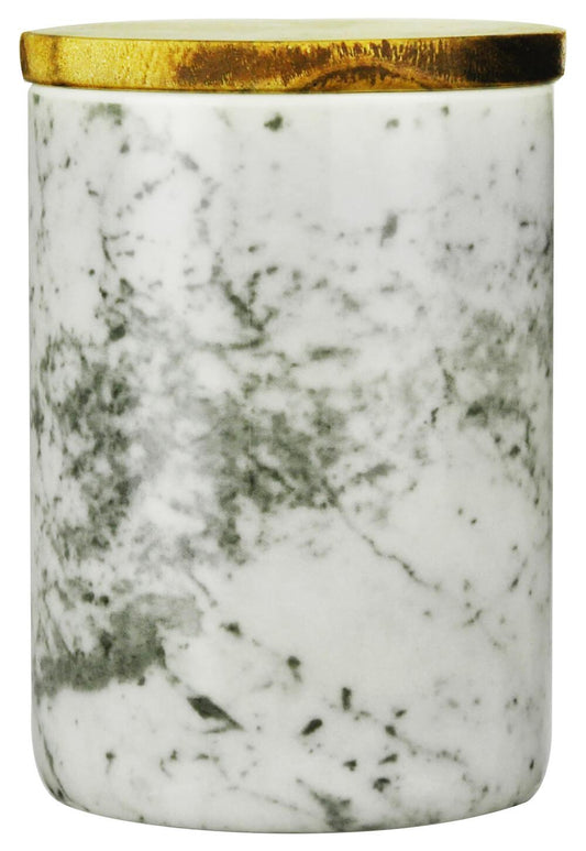 Storage jar 800ml with wooden lid rubber seal porcelain storage container can #3