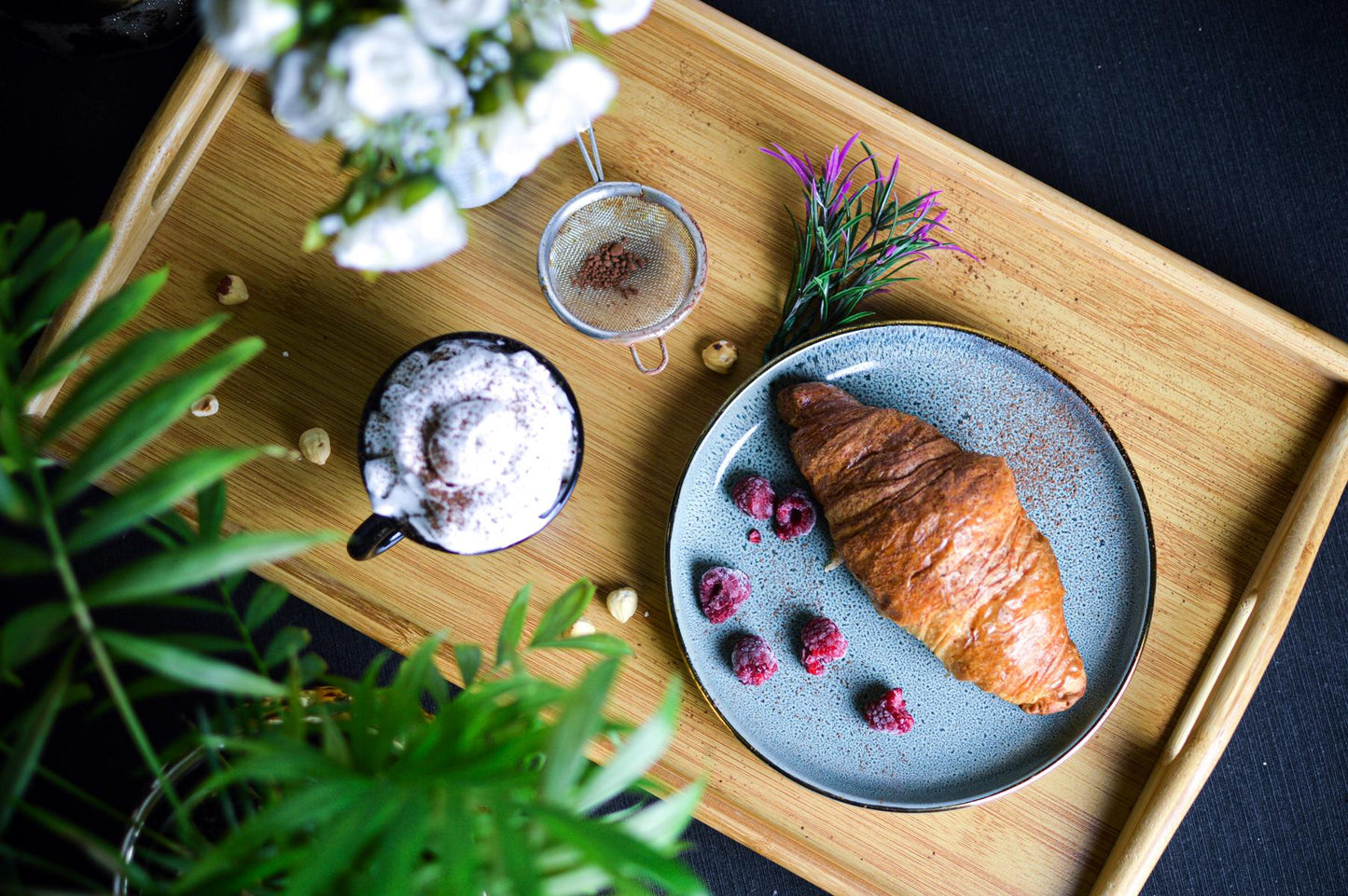 Plateau de lit Sendez naturel 40x30cm