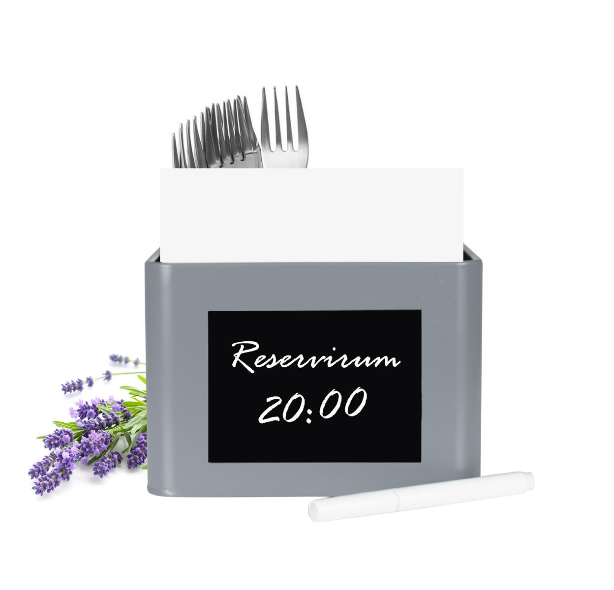Metal cutlery basket with napkin holder cutlery container cutlery box kitchen utensil holder