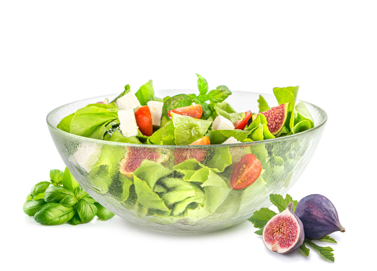 Salad serving bowl discount