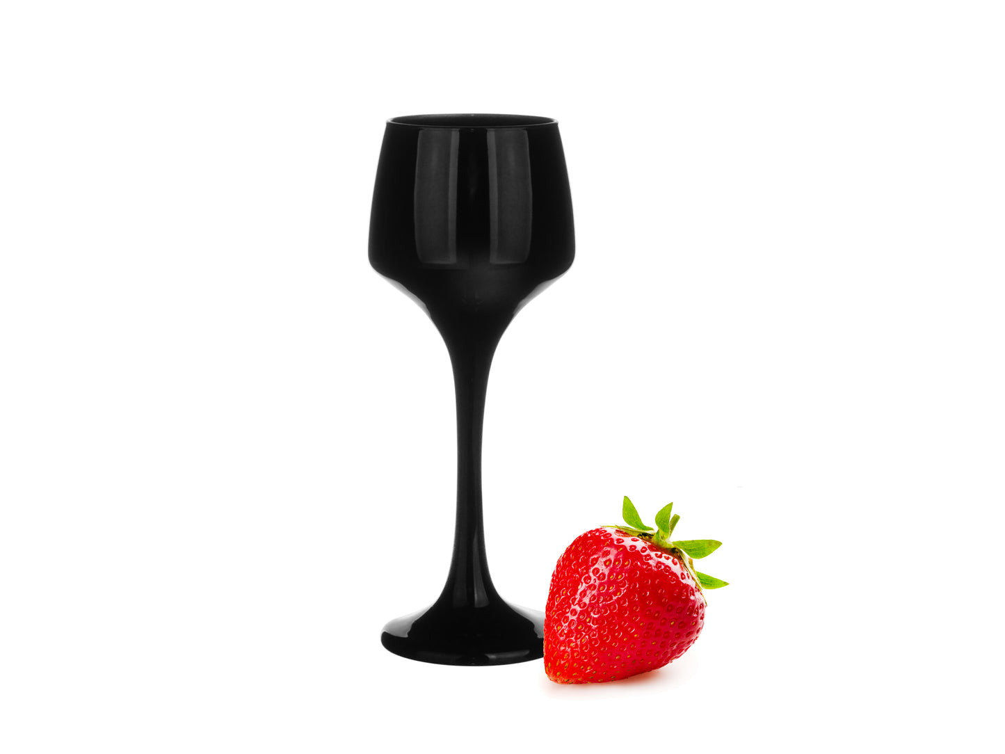 6 schwarze Likörgläser 75ml Schnapsgläser Aperitif Shots Stamper Tequilagläser Obstlerglas