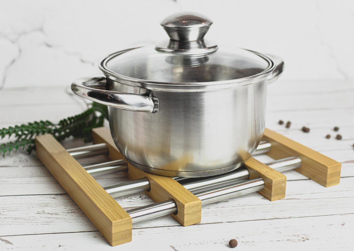 Dessous de verre extensible pour casseroles, poêles et cocottes, grille de support pour casseroles
