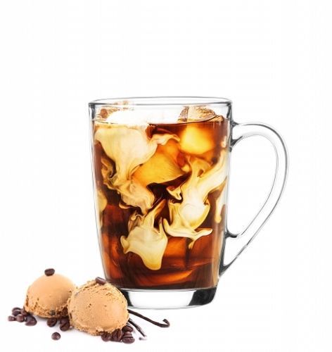 6 Latte Macchiato Gläser 300ml mit Henkel und 6 Löffeln, Tee-/ Kaffeegläser