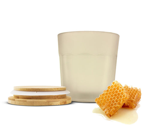 Set of 4 colorful storage jars with lids, storage containers, storage jars made of glass