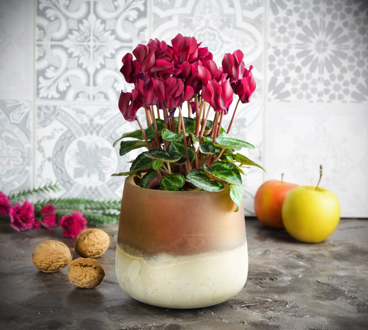 Flower vase Barbara table vase glass vase decorative vase flower pot plant pot