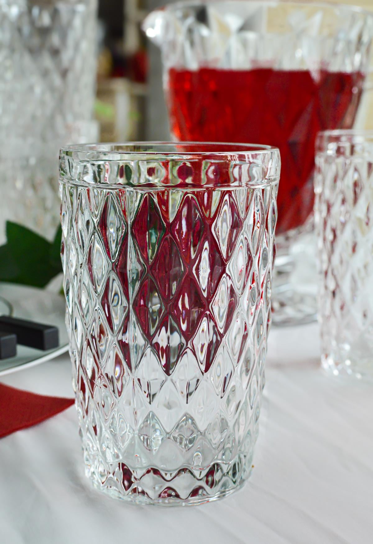 6 drinking glasses 300ml with relief water glasses juice glasses cocktail glasses long drink glasses Caroline