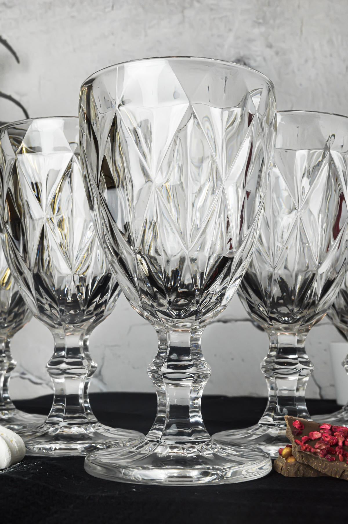 6 verres à vin coupés 300ml à pied verres à vin rouge verres à vin blanc verres à boire Gabi