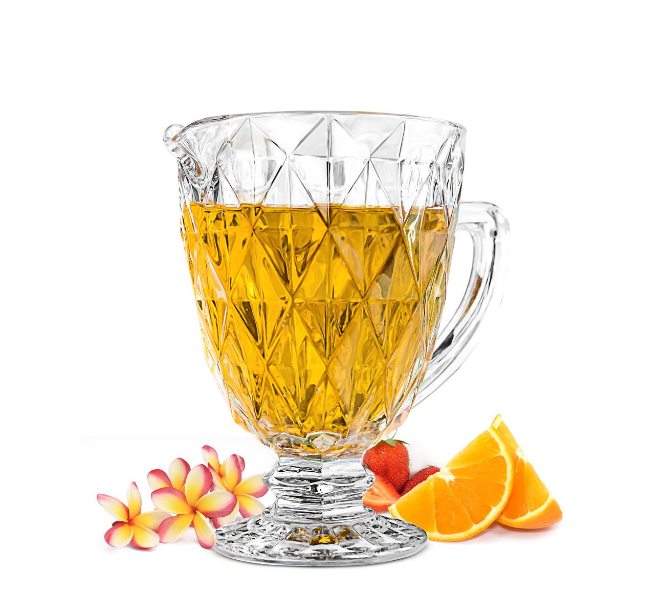 Wasserkaraffe 2000ml Mit Deckel - Auslaufsicherer Mixkrug Für Saft & Getränke