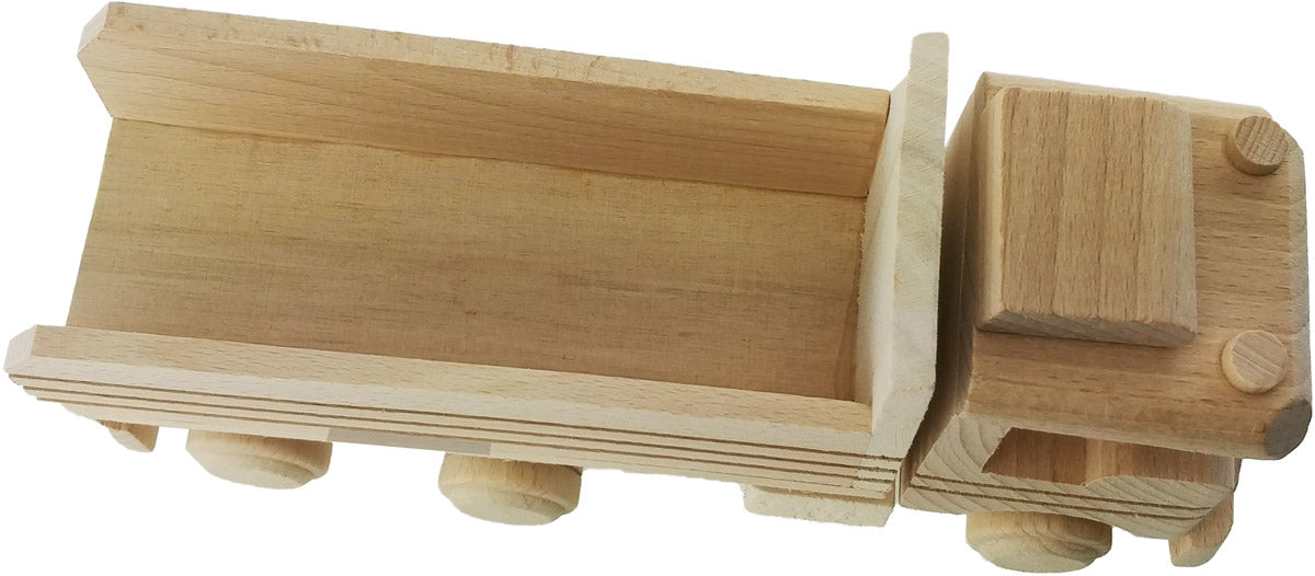 Holzspielzeug LKW Holzauto Holz Unbehandelt 24cm Deko