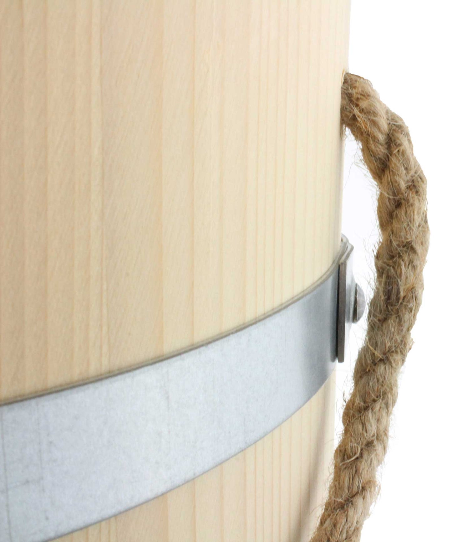 Großer Holzeimer ø24,5cm 5L Wassereimer Eimer Kübel Handarbeit Holz Topf Tau
