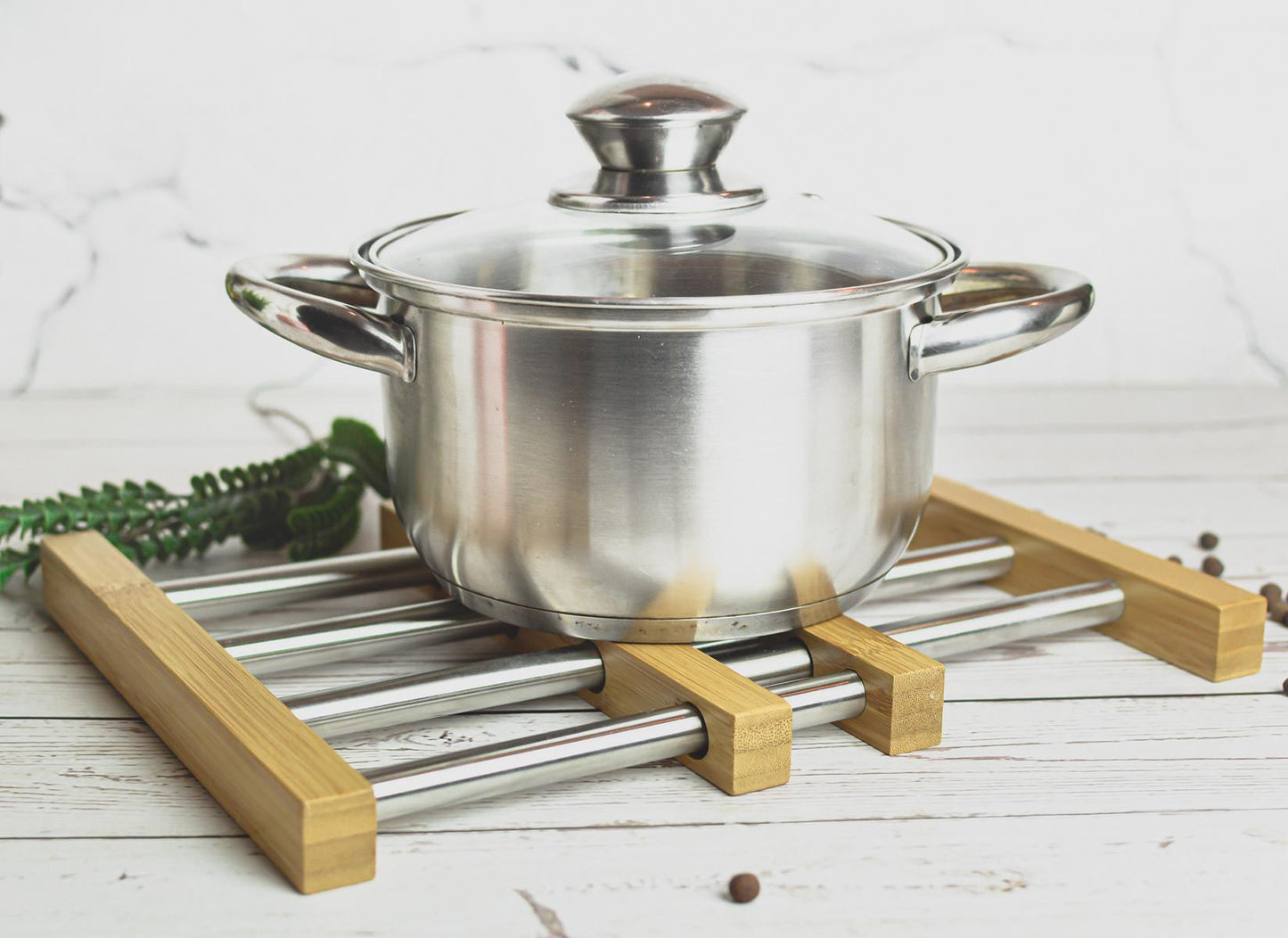 Dessous de verre extensible pour casseroles, poêles et cocottes, grille de support pour casseroles
