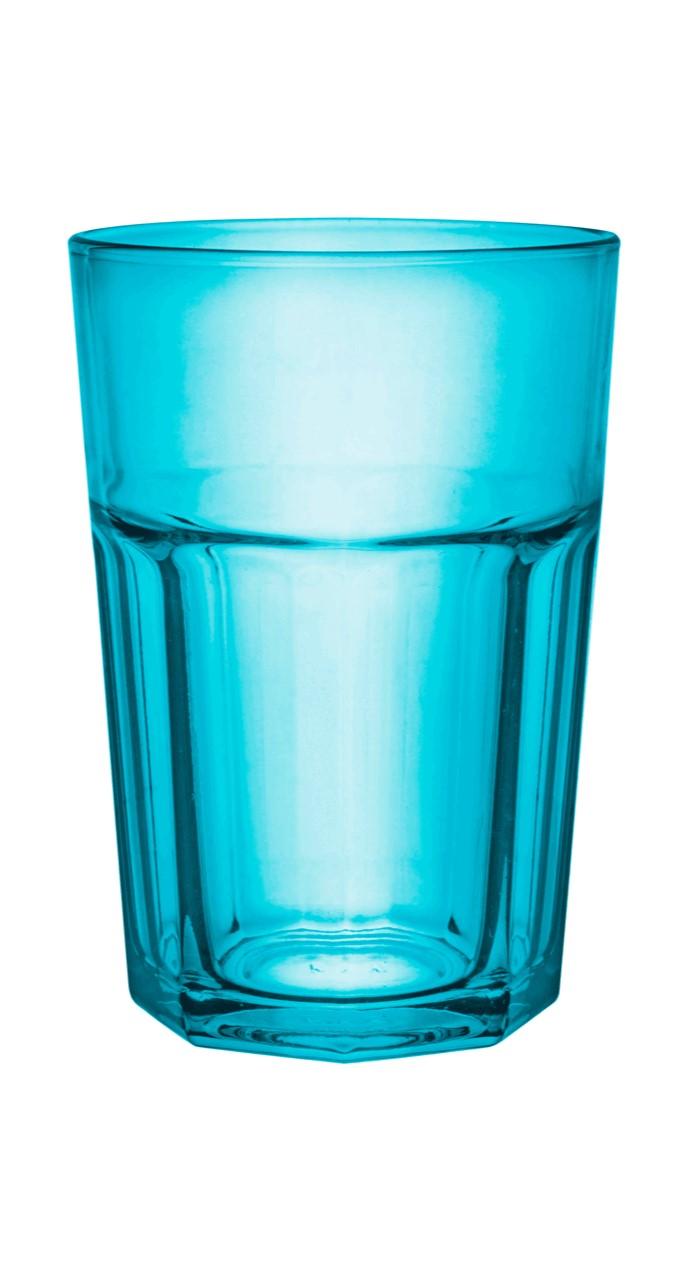 6 bunte Cocktailgläser 350ml Kaffeegläser Teeggläser Longdrinkgläser Caipirinha