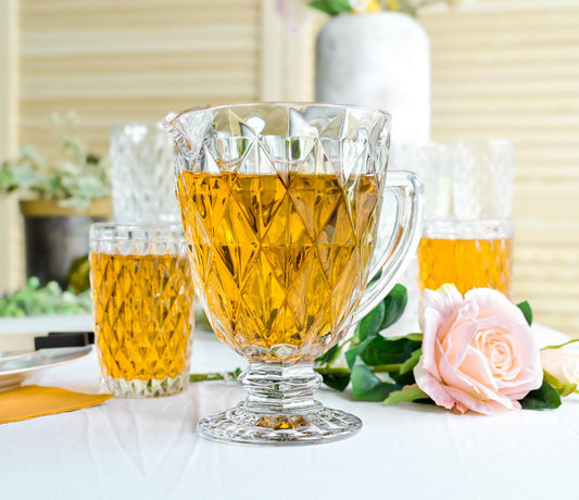 Pichet à eau 1 L avec pichet en verre en relief carafe en verre carafe pichet à jus