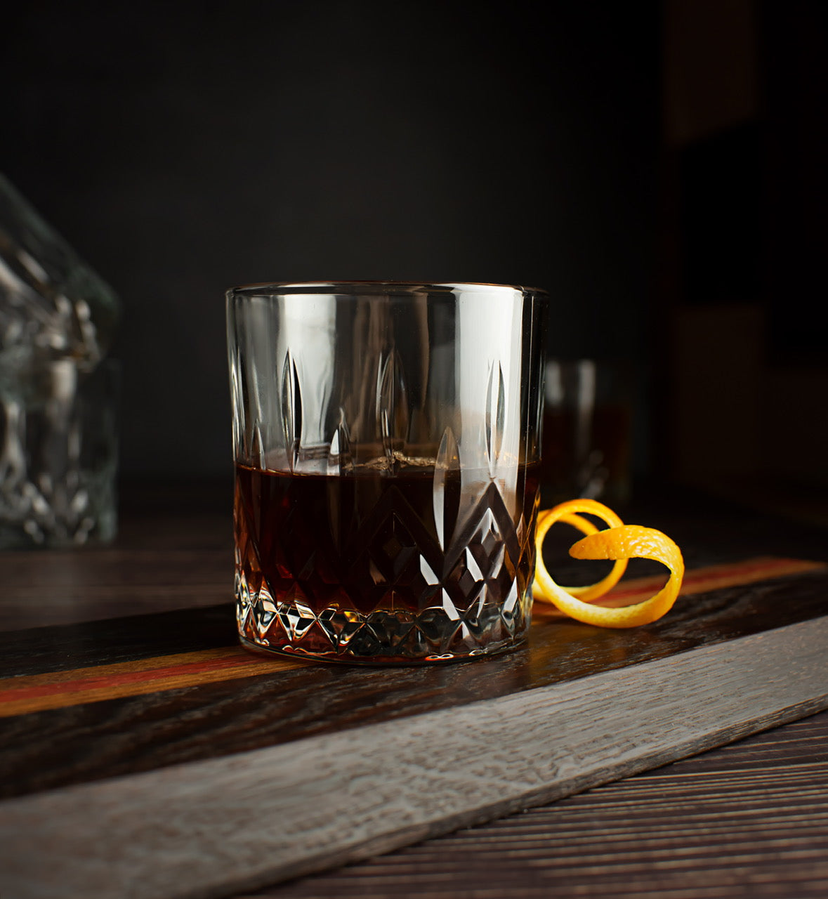 6 verres à whisky 280 ml avec relief, verres à eau, verres à jus, verres à long drink, verres à boire, verres à cocktail
