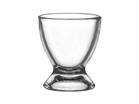 6 Eierbecher aus Glas Eierständer Eierhalter Glaseierbecher