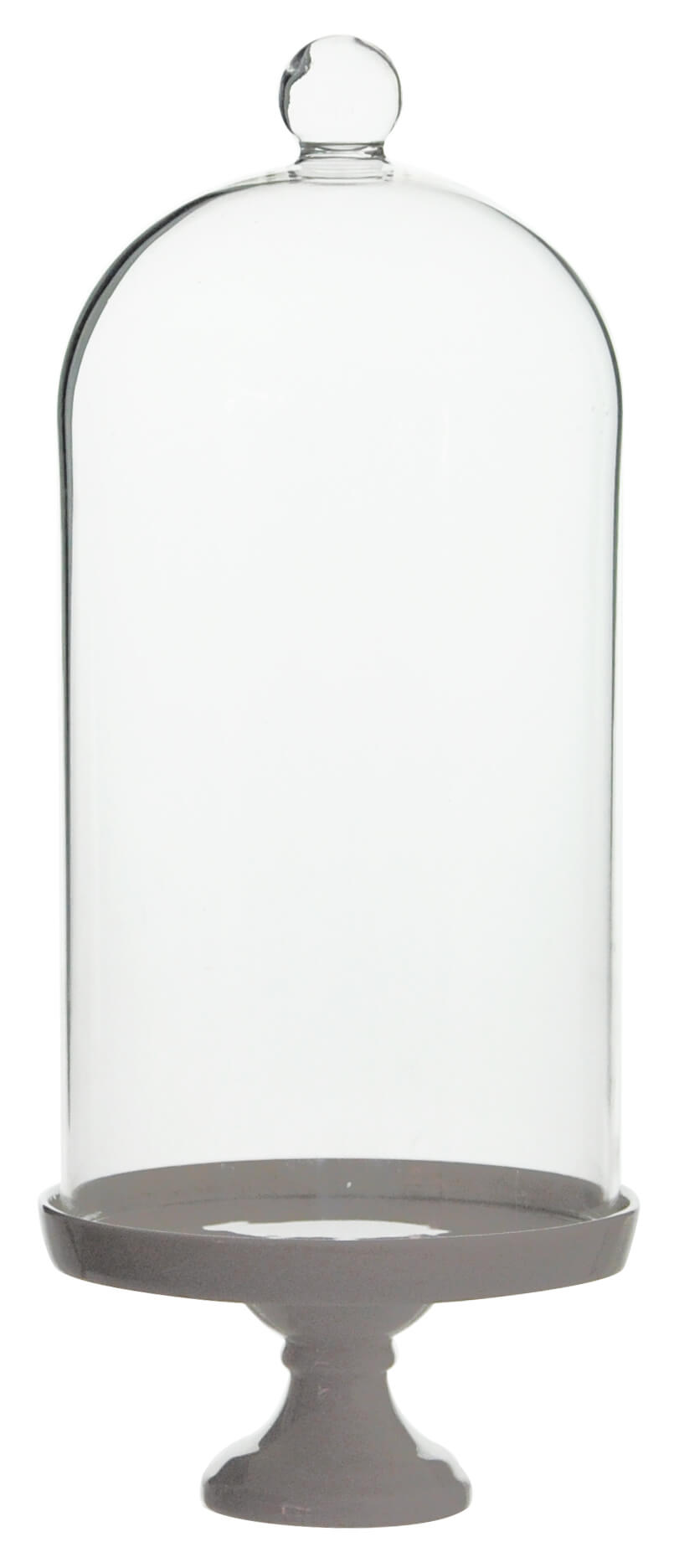 Glass bell with porcelain plate decorative bell glass lintel glass dome glass hood decorative table decoration 30cm