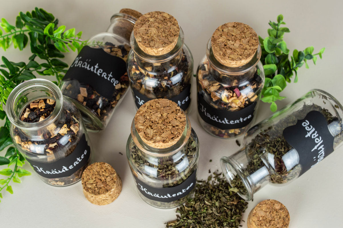 Lot de 2 à 30 pots à épices avec fermeture en liège, 250 ml, champ tableau noir, pot de conservation à craie, pots à épices, bocaux en verre, bocaux de conservation