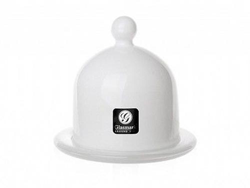 Glass hood with plate 12.5cm Rainbow glass bell cake bell muffin bell muffins 8 variants