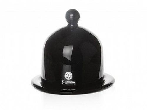 Glass hood with plate 12.5cm Rainbow glass bell cake bell muffin bell muffins 8 variants